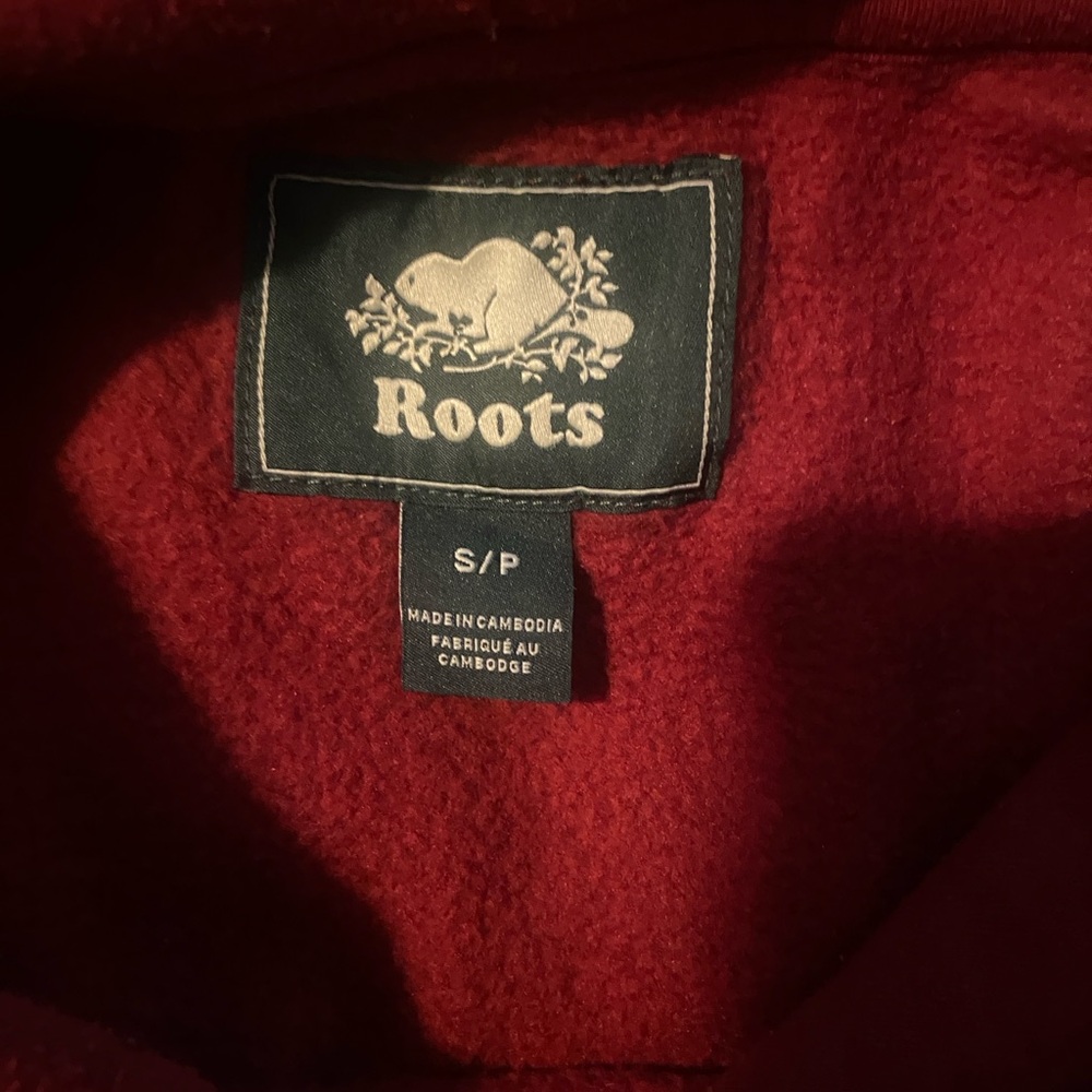 Roots Burgundy Fleece Outerwear